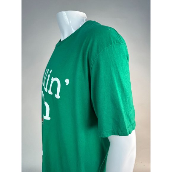 Anvil Lightweight Chillin' With My Ho's Holiday Christmas TShirt XL Green Cotton - Picture 4 of 15